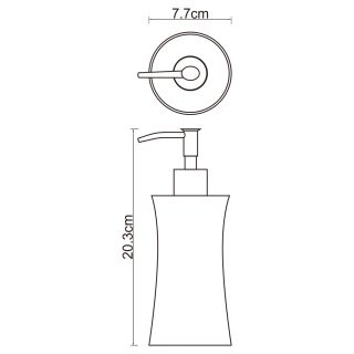 Дозатор для жидкого мыла WasserKRAFT Salm K-7699